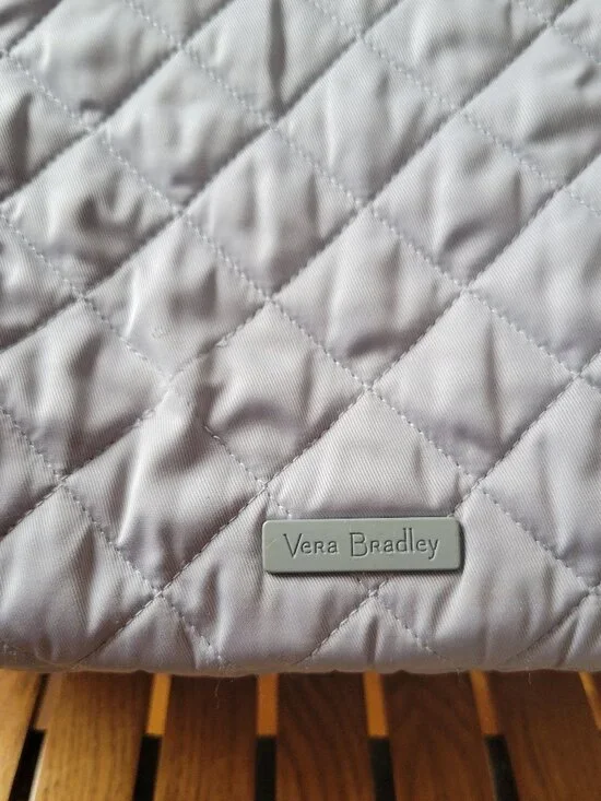 Vera Bradley | Quilted nylon campus backpack, floral interior | Gray | OS - Picture 2 of 13